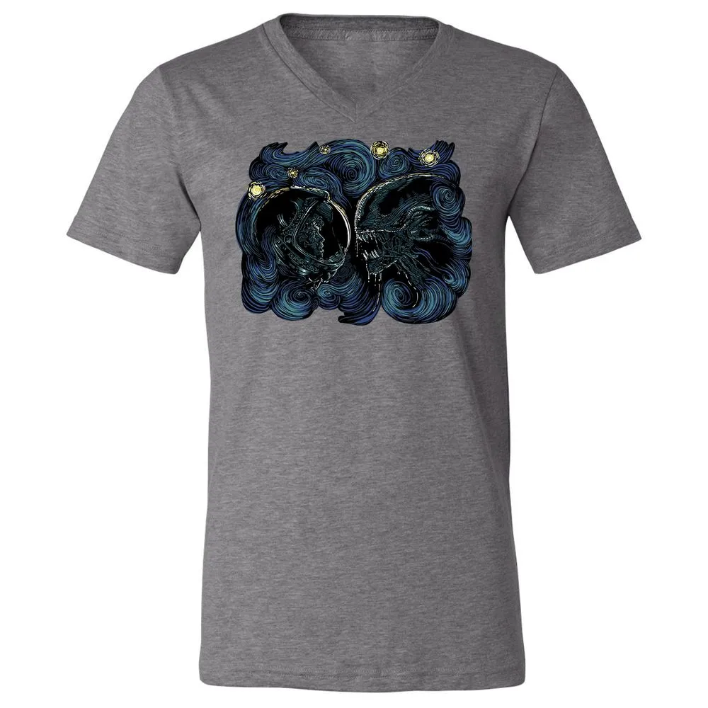 Unisex V-Neck T-Shirt - FEKEPGP3 - Deep Heather - 13