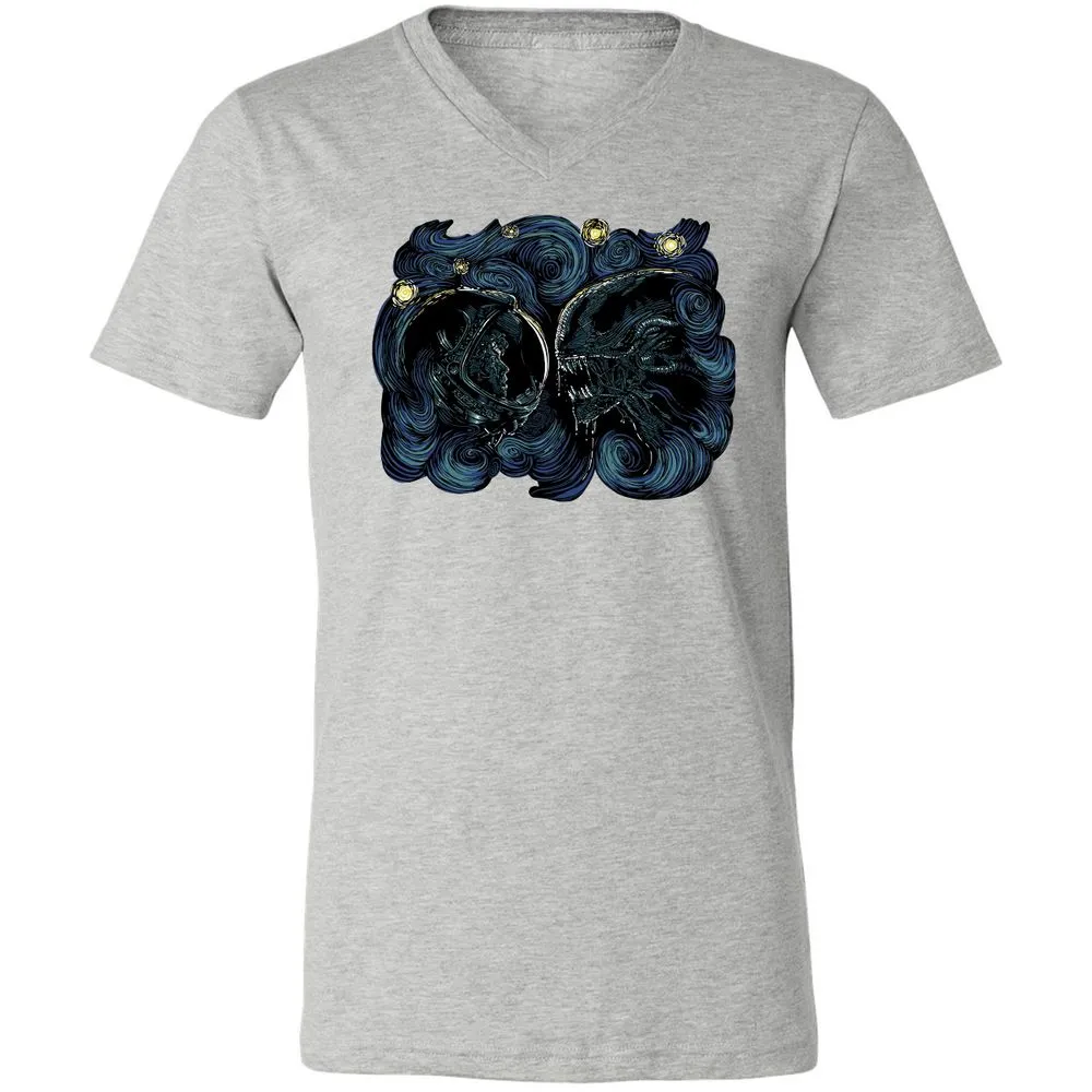 Unisex V-Neck T-Shirt - FEKEPGP3 - Athletic Heather - 7