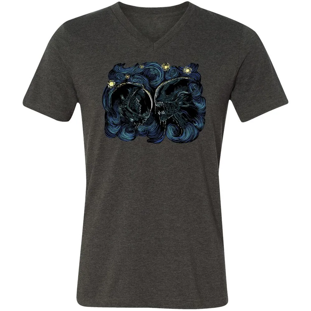 Unisex V-Neck T-Shirt - FEKEPGP3 - Dark Grey Heather - 8