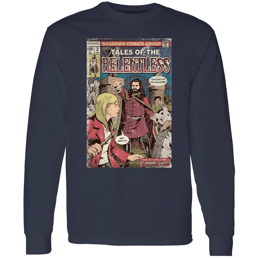 Long Sleeve T-Shirt - ALLQZLDL - Navy - 2