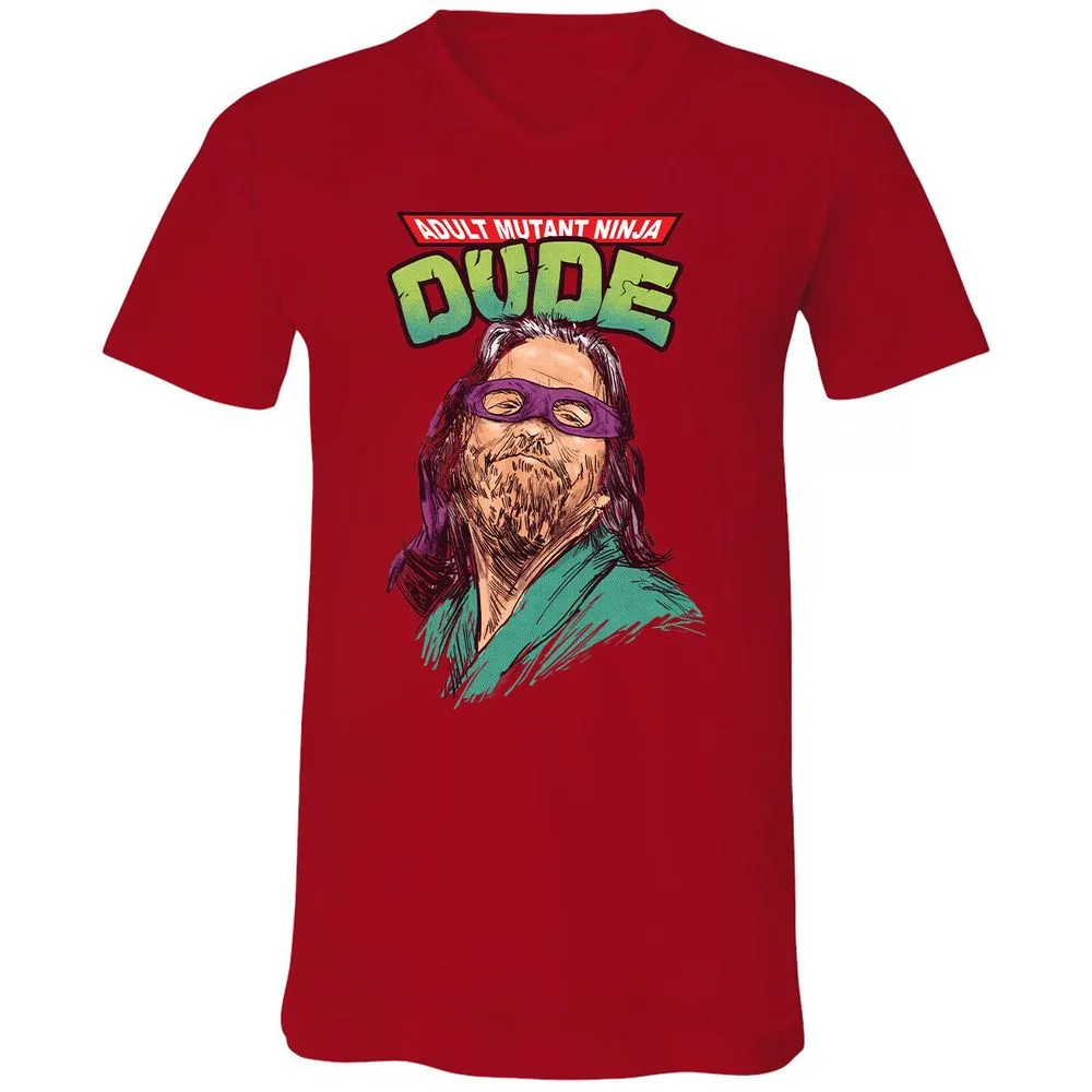 Unisex V-Neck T-Shirt - 48NJGR5U - Red - 3