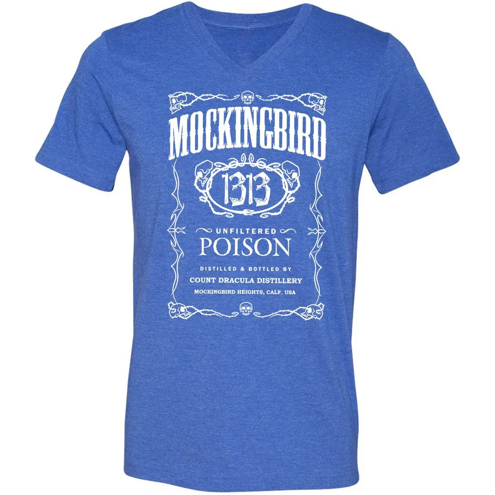 Unisex V-Neck T-Shirt - CVE8YJA6 - Heather True Royal - 14