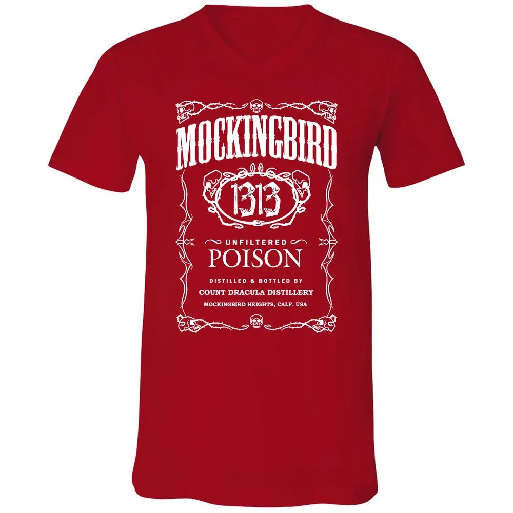 Unisex V-Neck T-Shirt - CVE8YJA6 - Red - 3