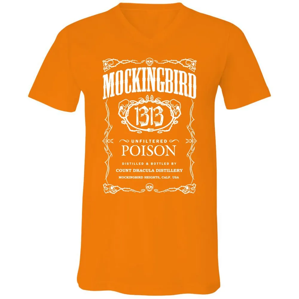 Unisex V-Neck T-Shirt - CVE8YJA6 - Orange - 11