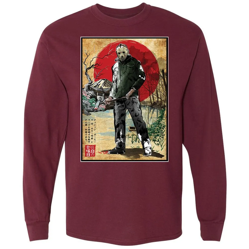 Long Sleeve T-Shirt - Y8AK3V1H - Maroon - 11