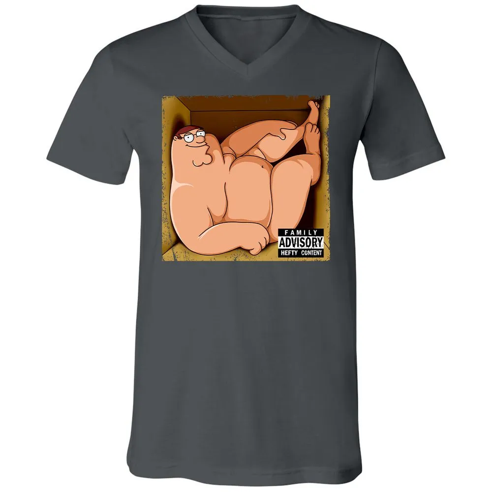 Unisex V-Neck T-Shirt - L8F5ZMVY - Asphalt - 12