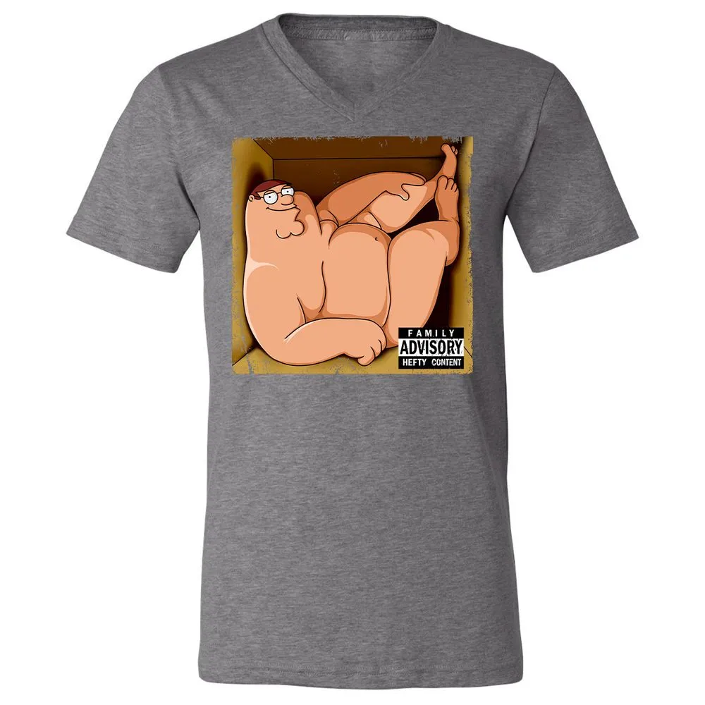 Unisex V-Neck T-Shirt - L8F5ZMVY - Deep Heather - 13