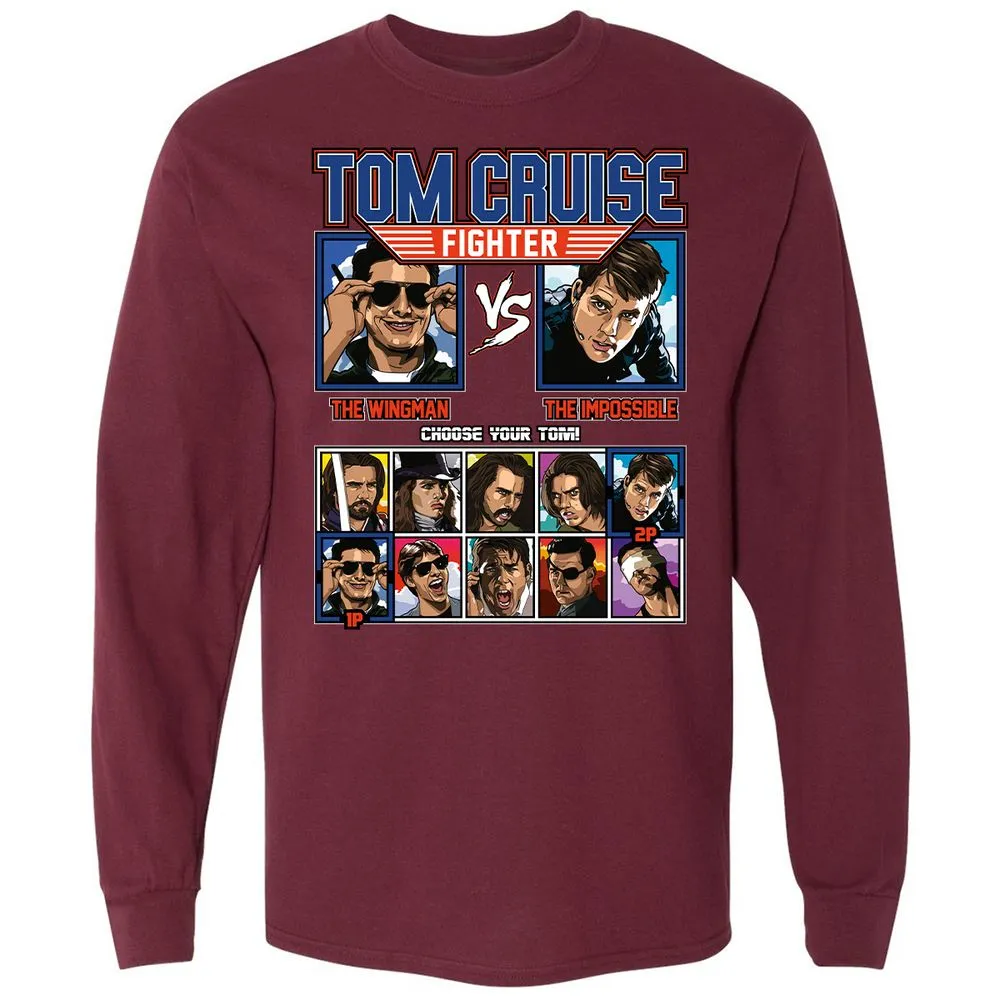 Long Sleeve T-Shirt - 3H9ZZ6NJ - Maroon - 11