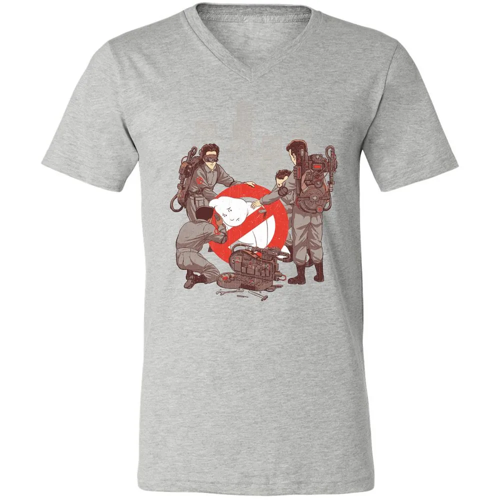 Unisex V-Neck T-Shirt - 3AZ4PVEQ - Athletic Heather - 7