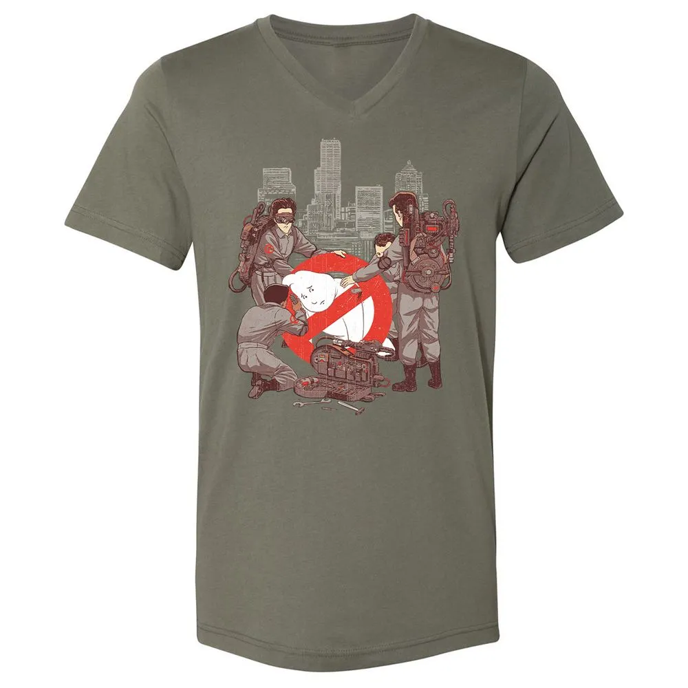 Unisex V-Neck T-Shirt - 3AZ4PVEQ - Military Green - 10