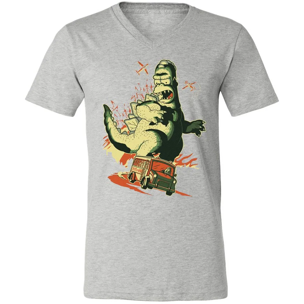 Unisex V-Neck T-Shirt - JD1X3D91 - Athletic Heather - 7