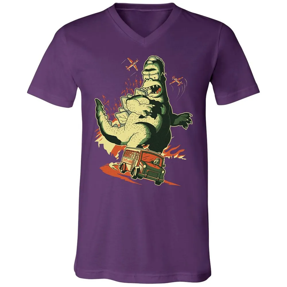 Unisex V-Neck T-Shirt - JD1X3D91 - Team Purple - 9