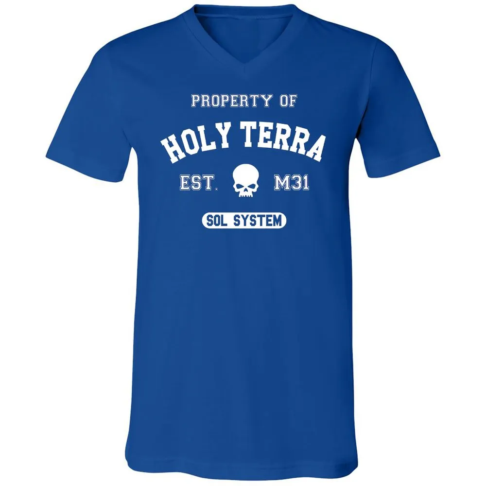 Unisex V-Neck T-Shirt - 9V971W3H - True Royal - 4