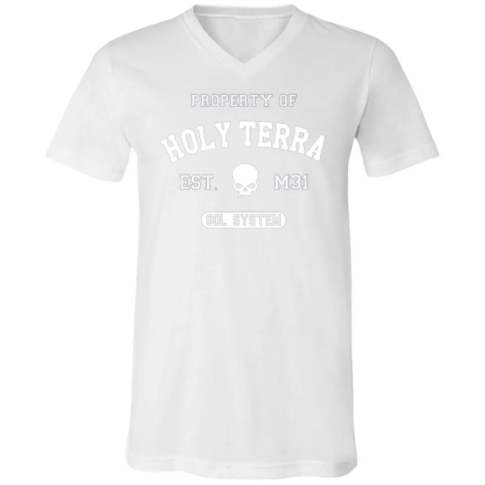 Unisex V-Neck T-Shirt - 9V971W3H - White - 5
