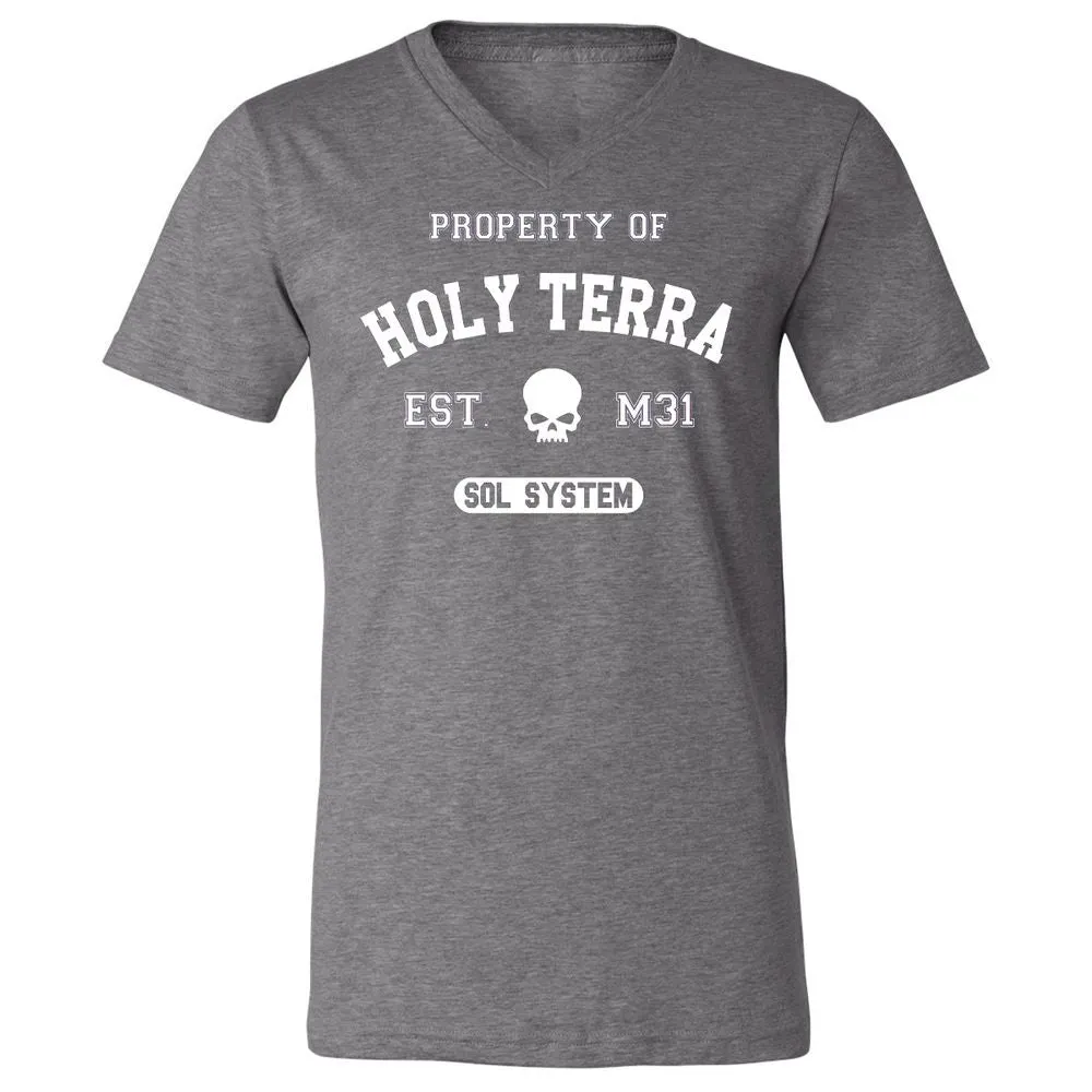 Unisex V-Neck T-Shirt - 9V971W3H - Deep Heather - 13