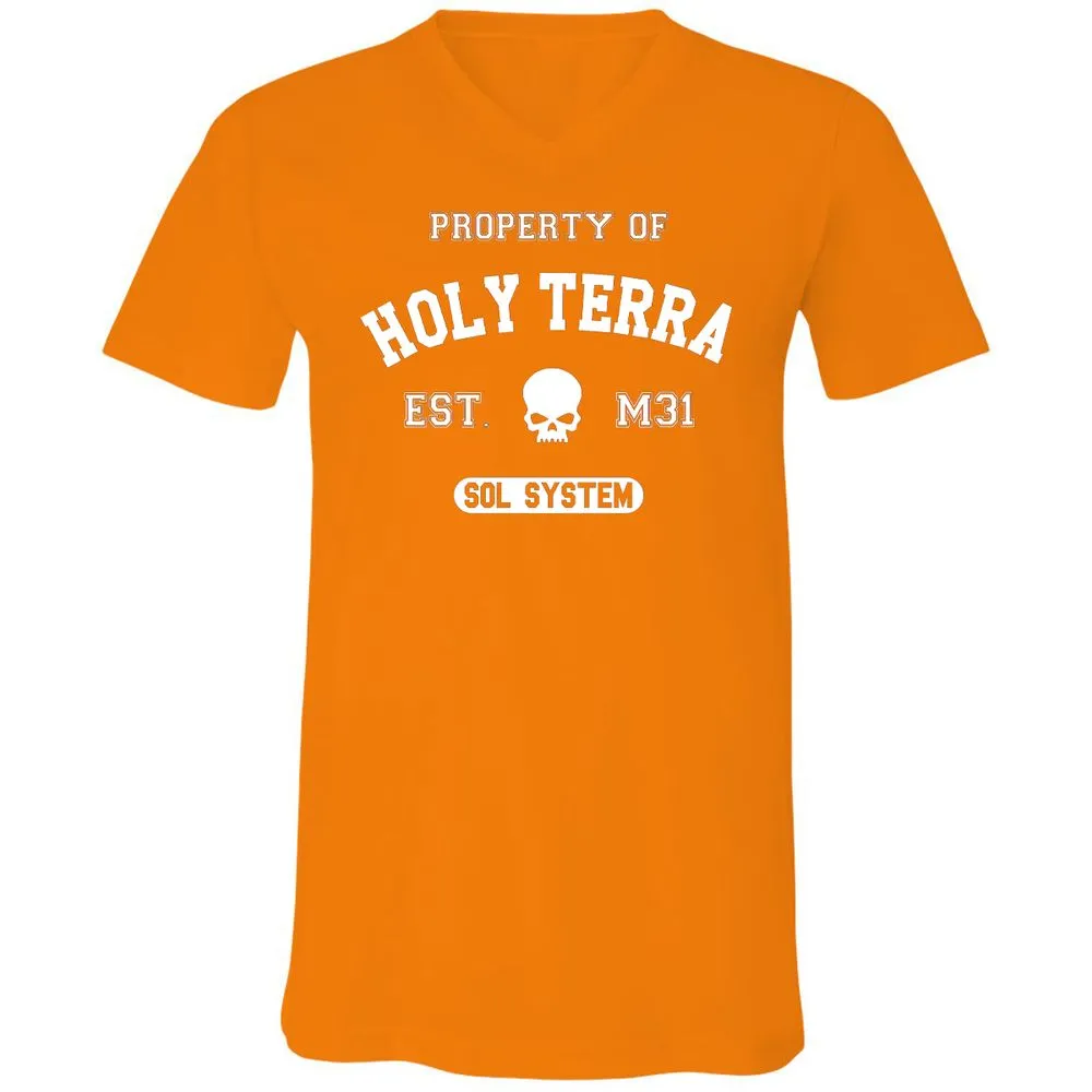 Unisex V-Neck T-Shirt - 9V971W3H - Orange - 11