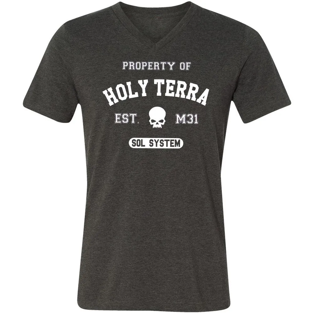 Unisex V-Neck T-Shirt - 9V971W3H - Dark Grey Heather - 8