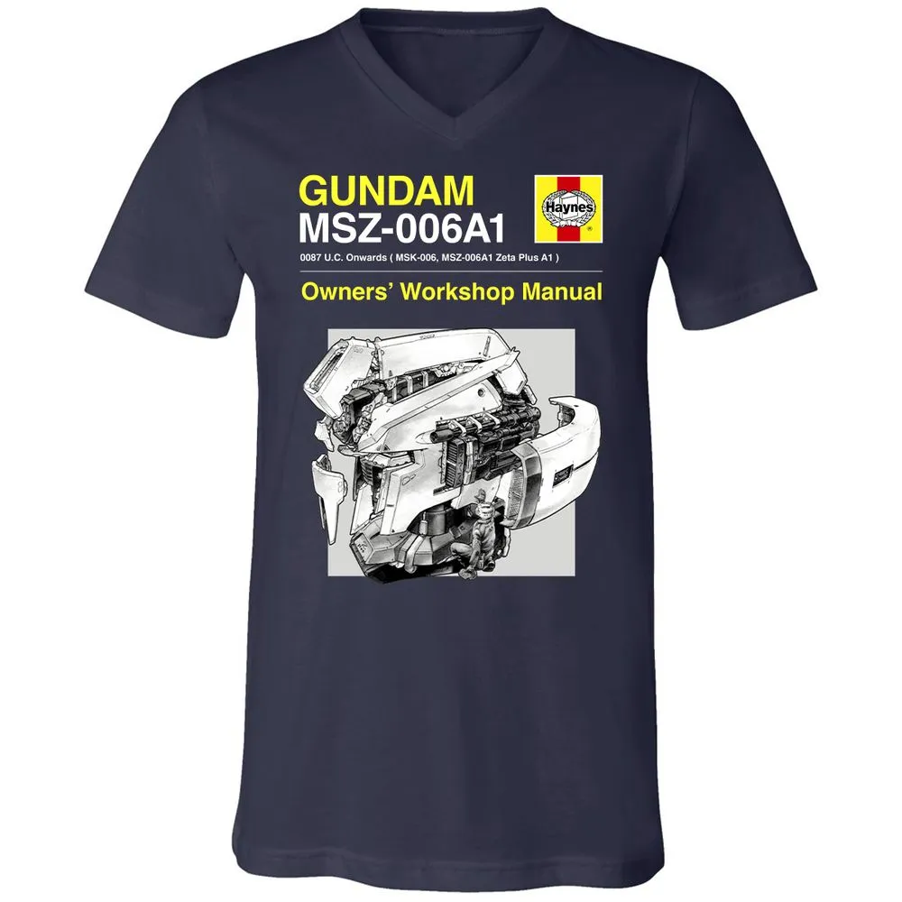 Unisex V-Neck T-Shirt - CWY6RA6X - Navy - 2