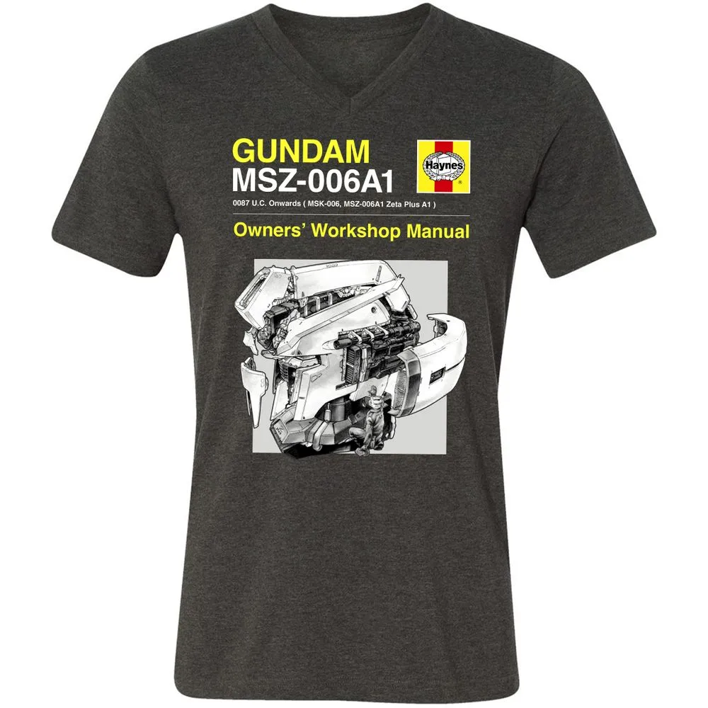 Unisex V-Neck T-Shirt - CWY6RA6X - Dark Grey Heather - 8