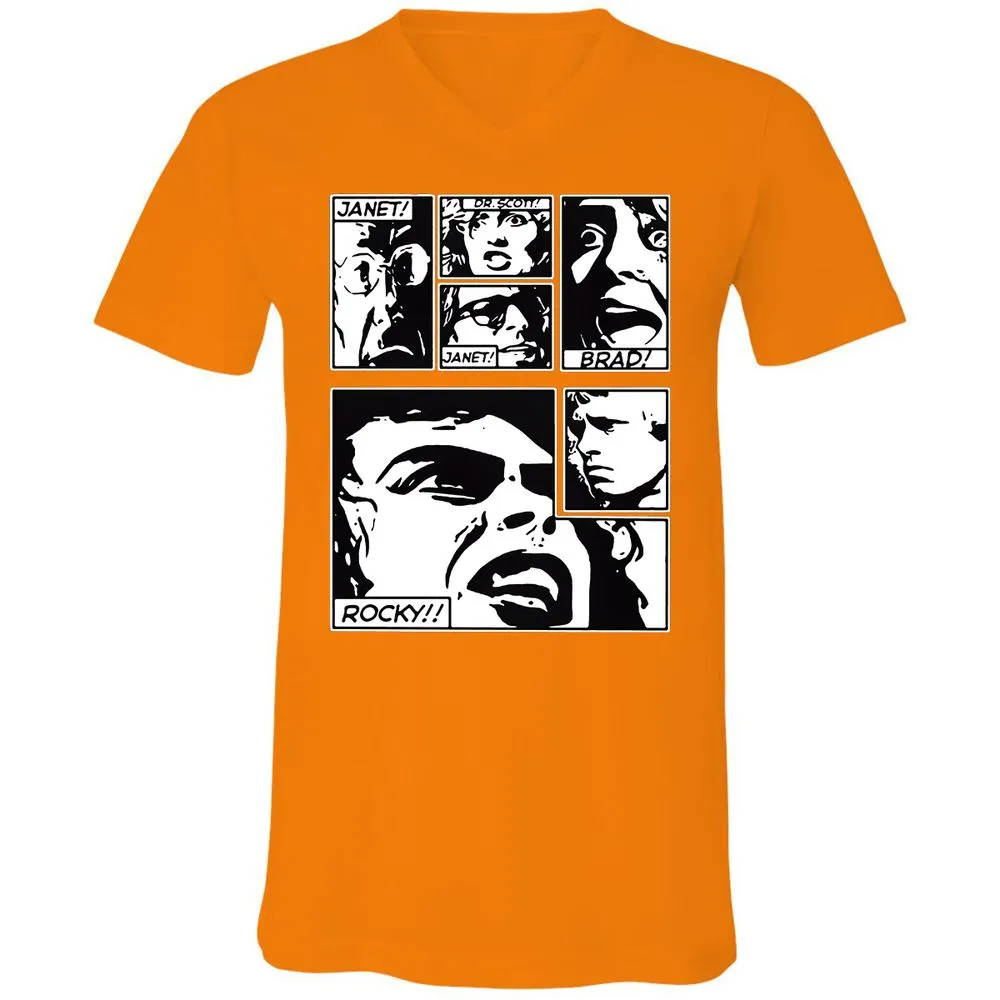Unisex V-Neck T-Shirt - MD1X9P14 - Orange - 11