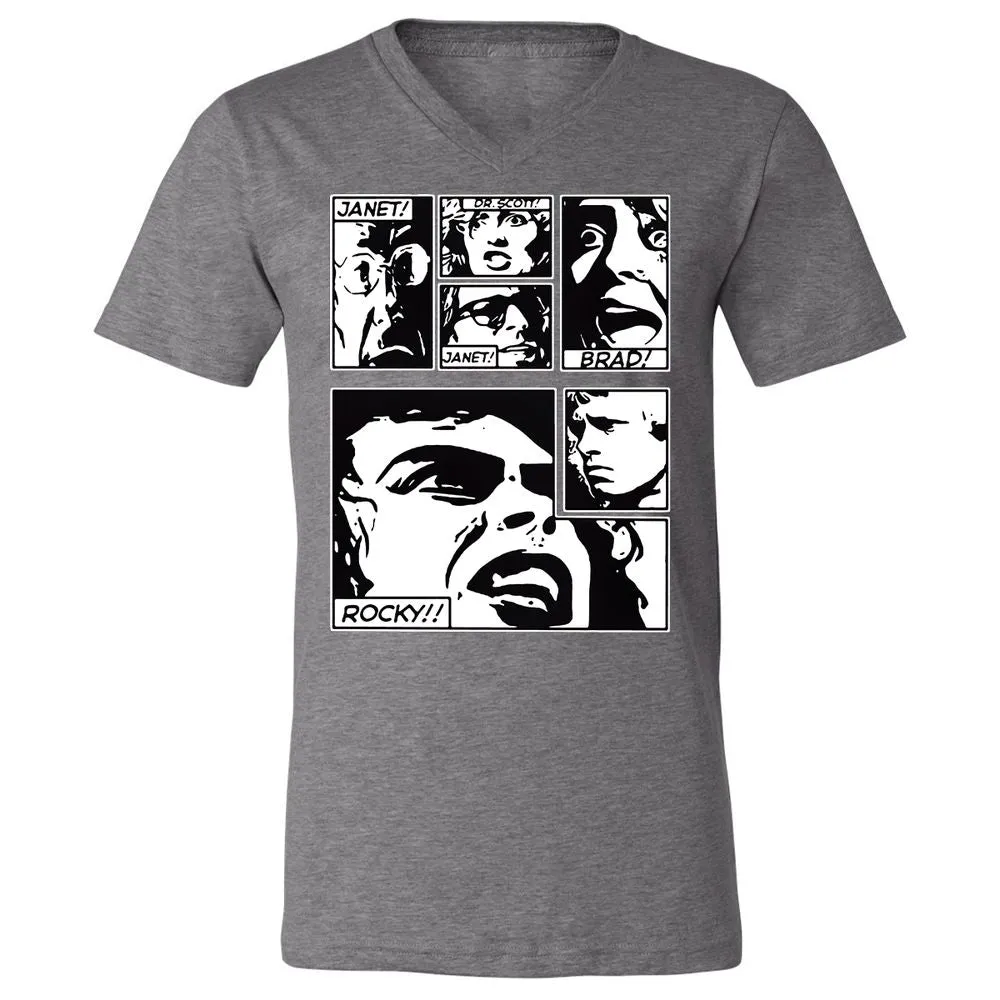 Unisex V-Neck T-Shirt - MD1X9P14 - Deep Heather - 13