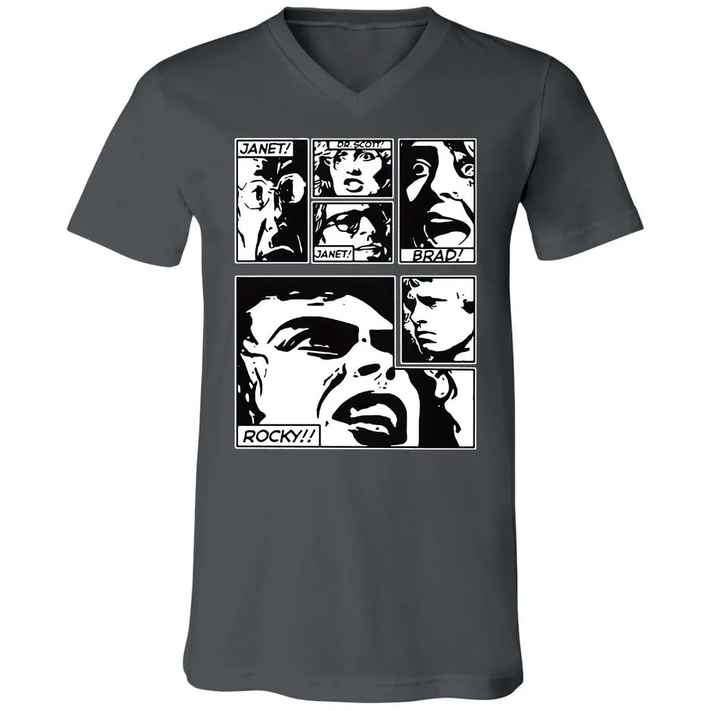 Unisex V-Neck T-Shirt - MD1X9P14 - Asphalt - 12