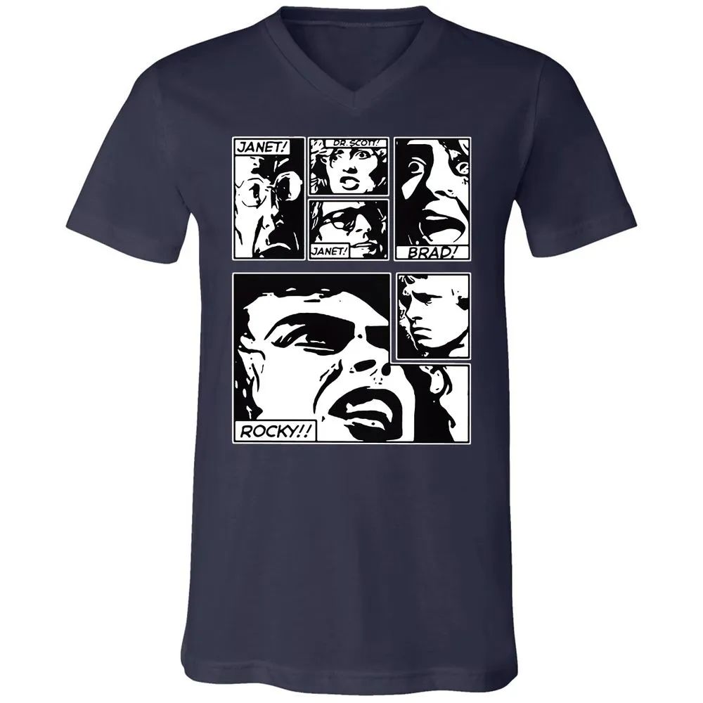 Unisex V-Neck T-Shirt - MD1X9P14 - Navy - 2