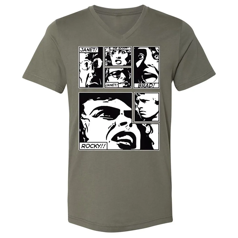 Unisex V-Neck T-Shirt - MD1X9P14 - Military Green - 10
