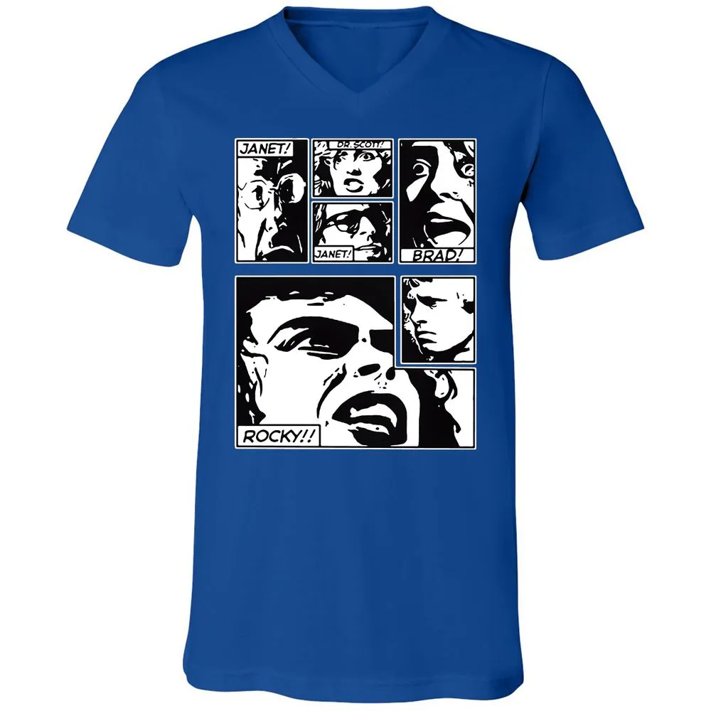 Unisex V-Neck T-Shirt - MD1X9P14 - True Royal - 4