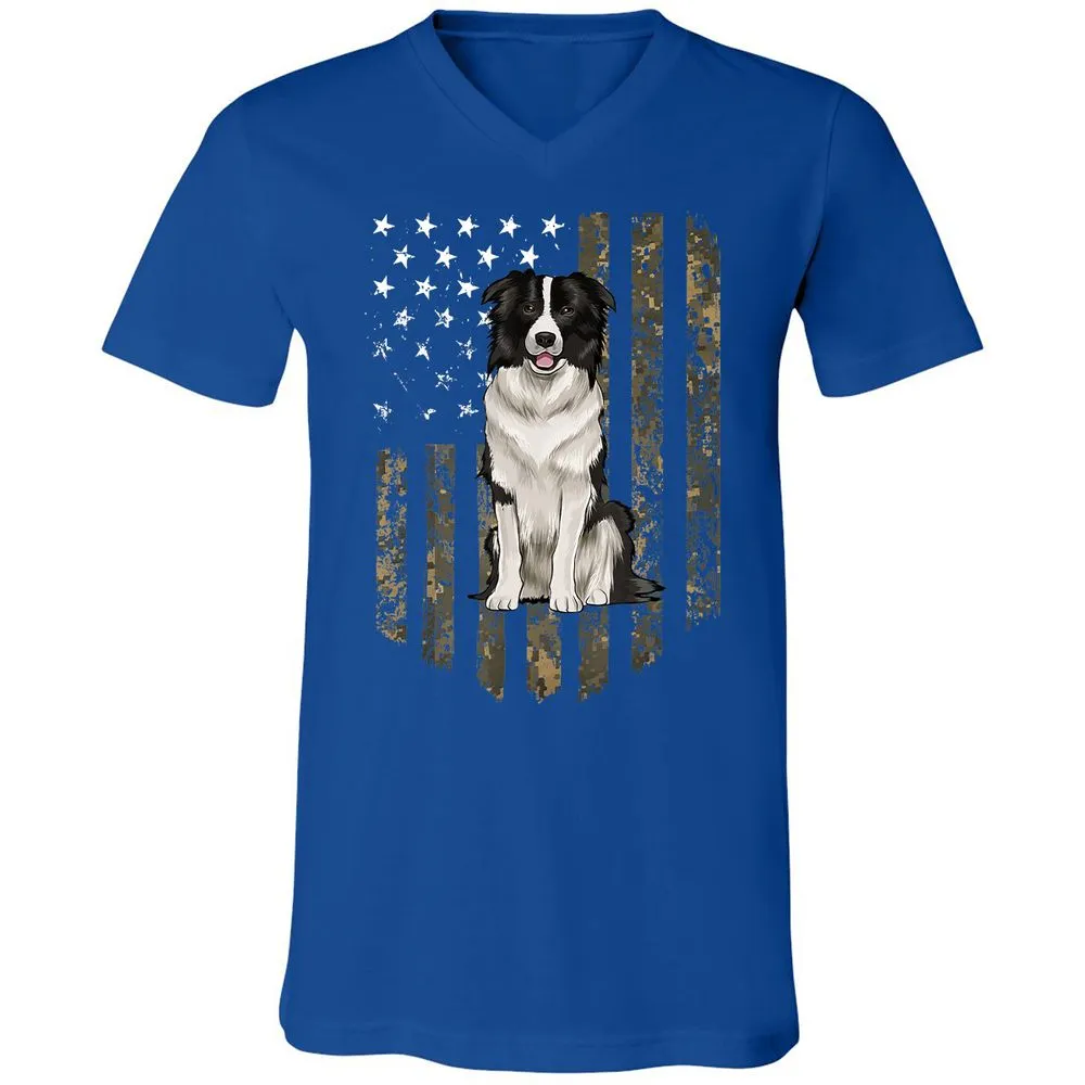 Unisex V-Neck T-Shirt - CMHFVAAW - True Royal - 4