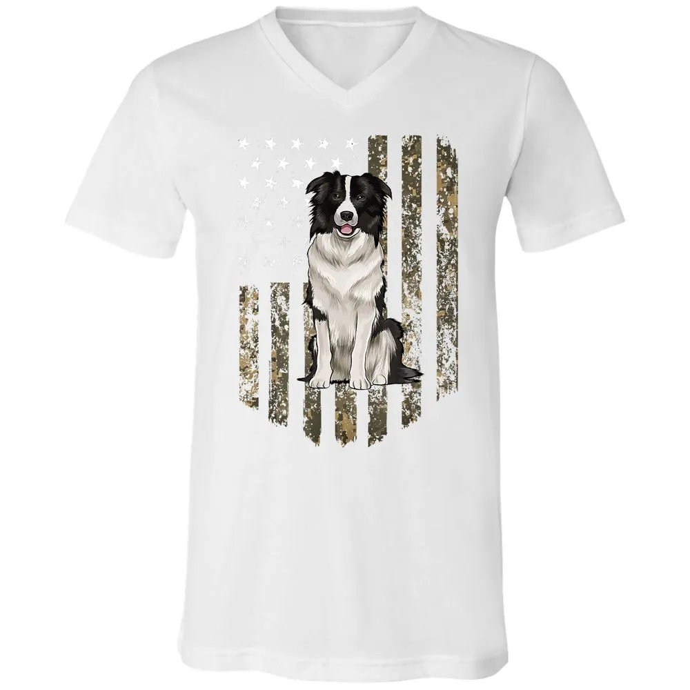 Unisex V-Neck T-Shirt - CMHFVAAW - White - 5