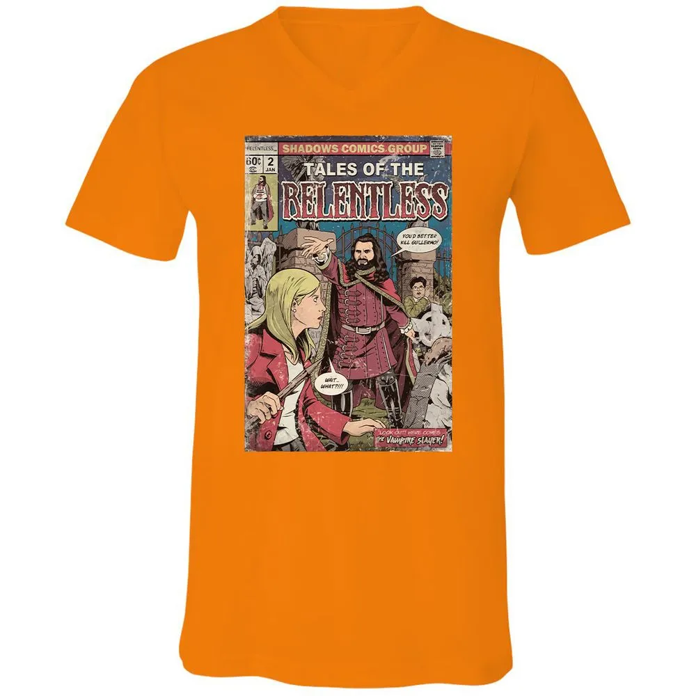 Unisex V-Neck T-Shirt - T86CUAYS - Orange - 11