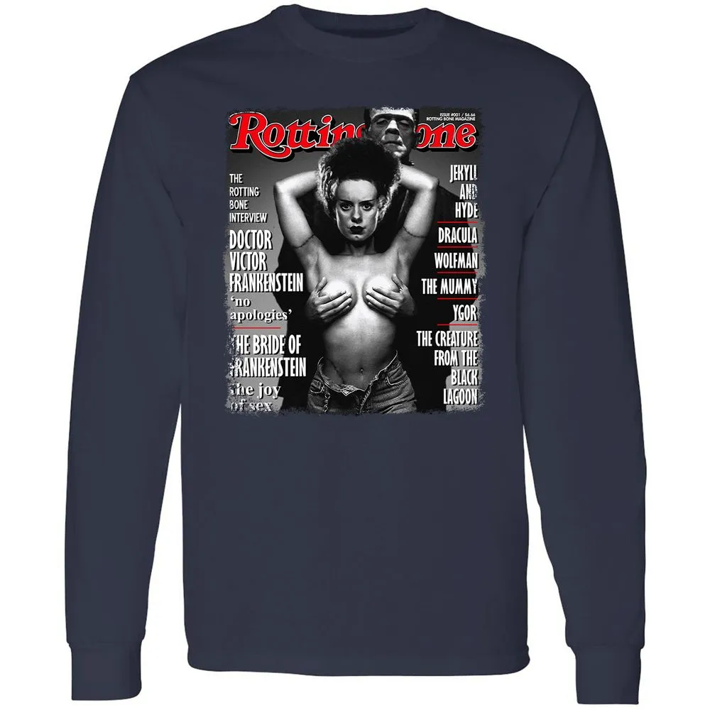 Long Sleeve T-Shirt - VVVQKDQV - Navy - 2