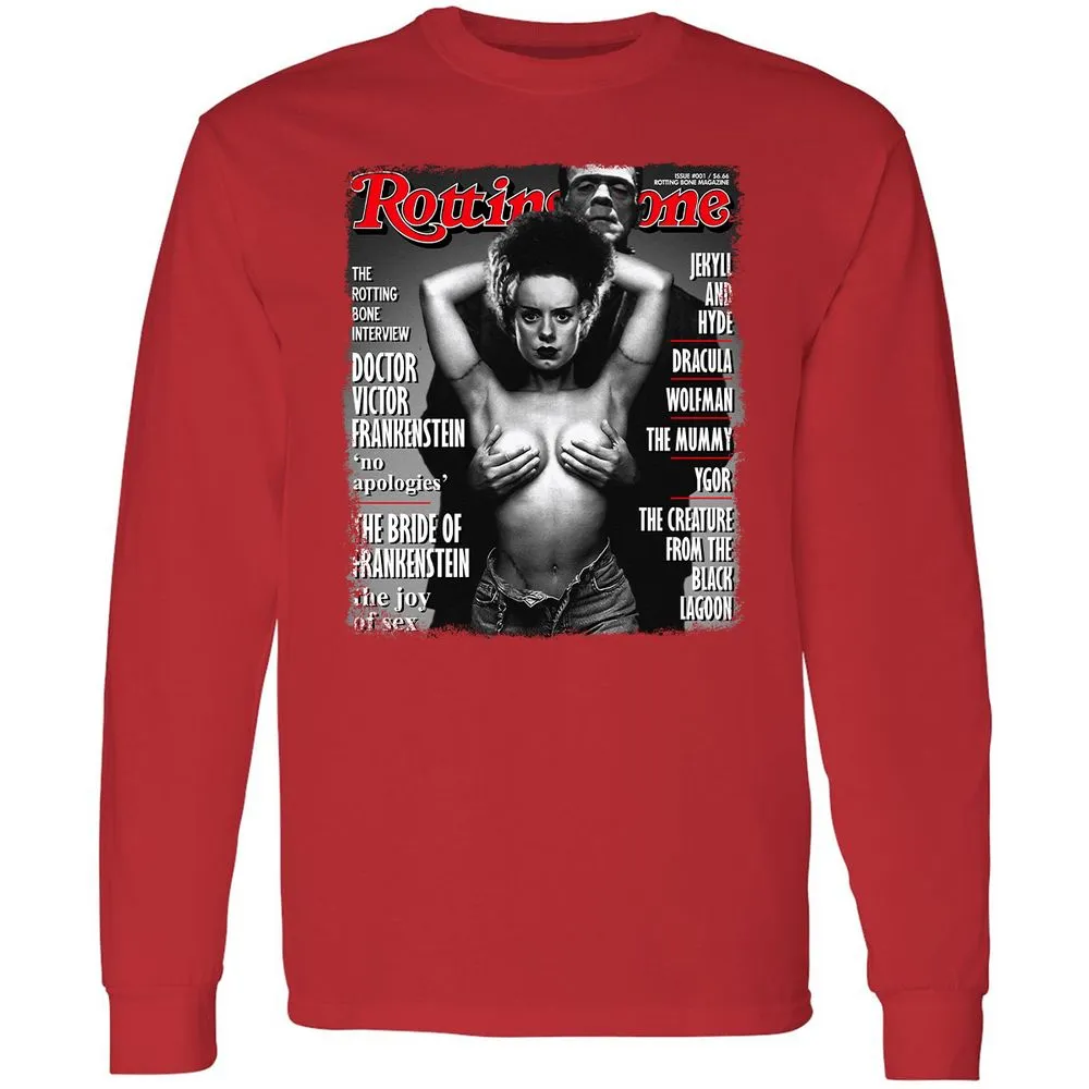 Long Sleeve T-Shirt - VVVQKDQV - Red - 14