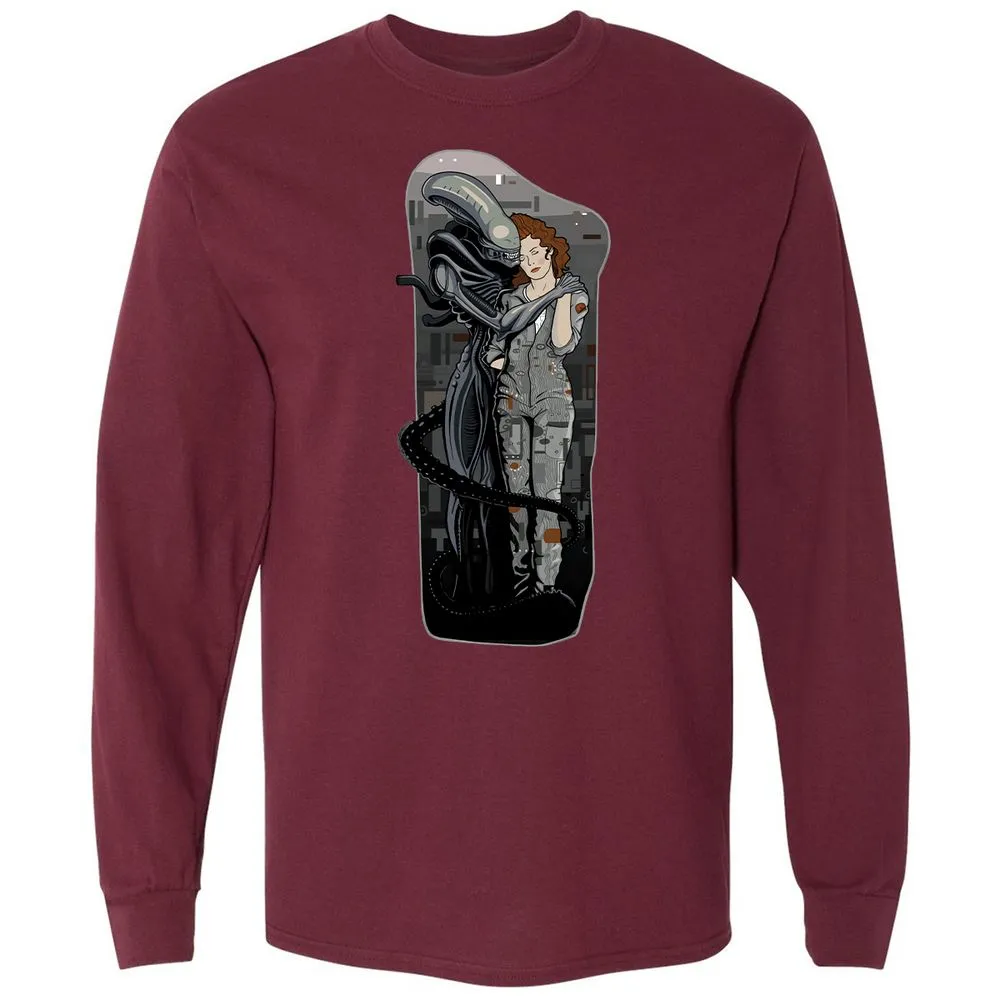 Long Sleeve T-Shirt - BSTDP7CD - Maroon - 11