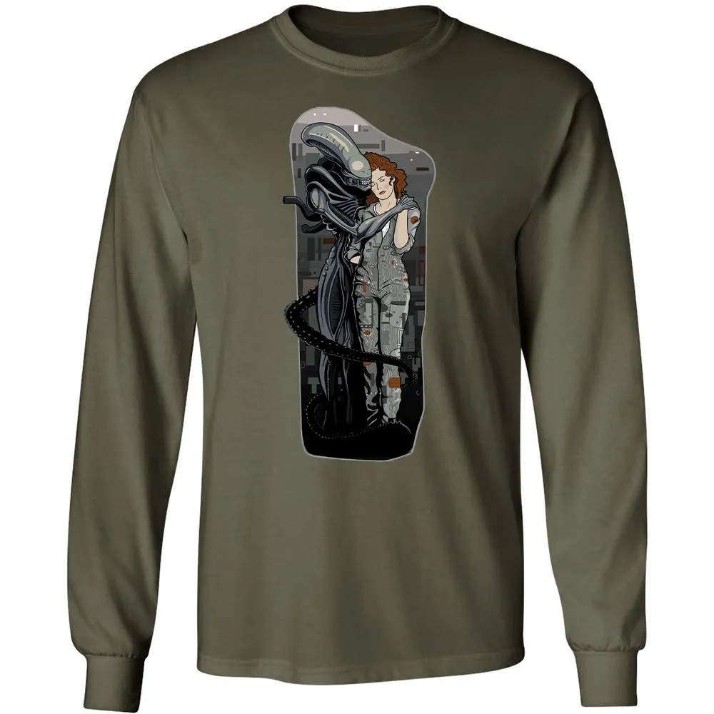 Long Sleeve T-Shirt - BSTDP7CD - Military Green - 16