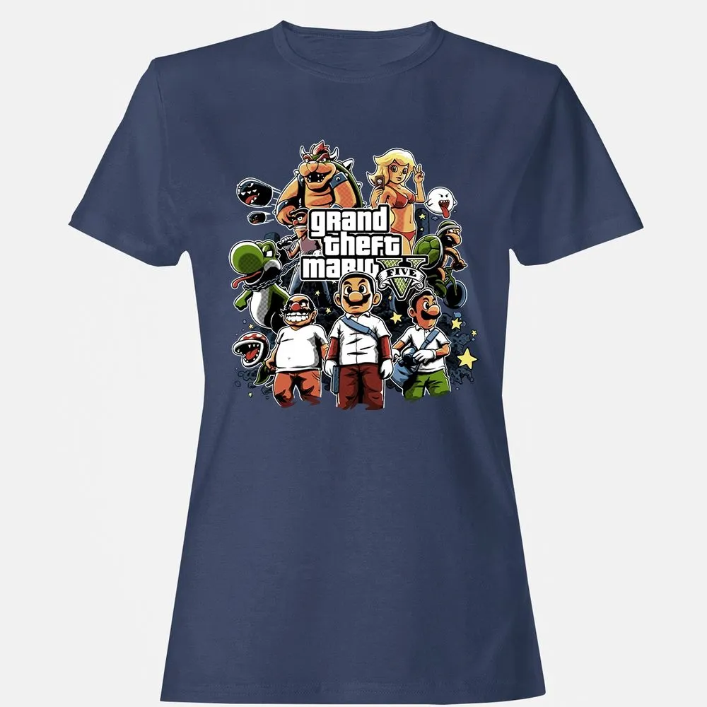 Women's T-Shirt - 456CRG4P - Navy - 10