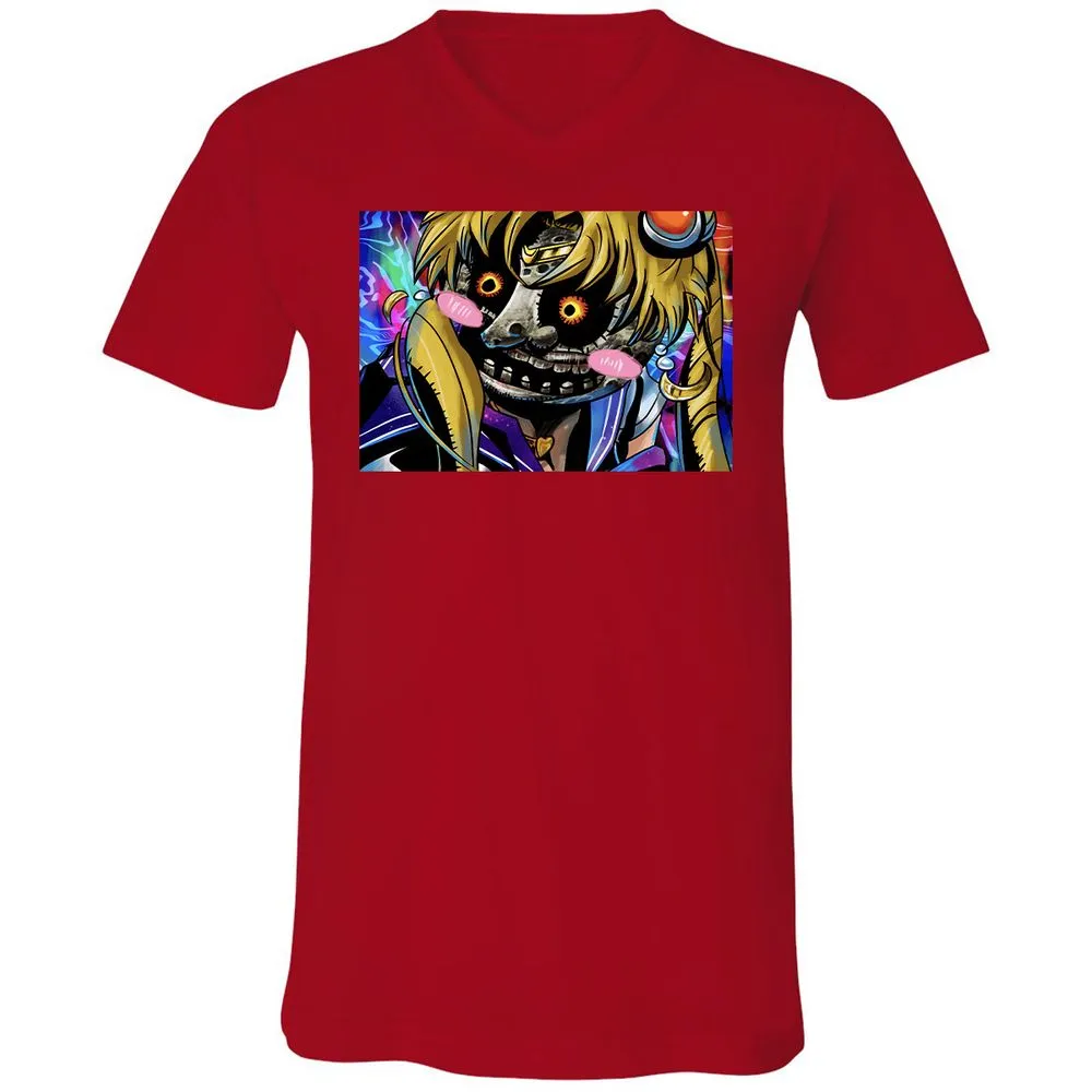 Unisex V-Neck T-Shirt - AP63H629 - Red - 3