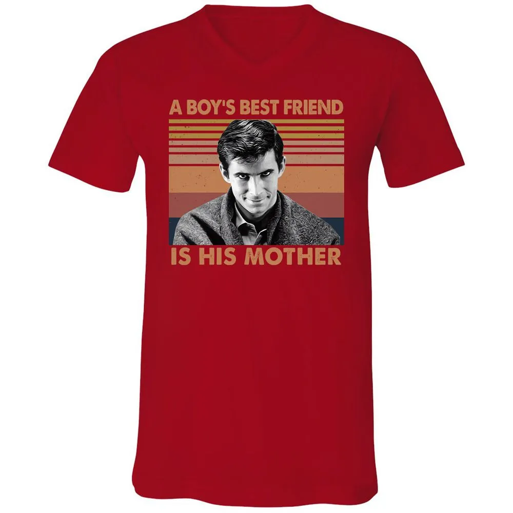 Unisex V-Neck T-Shirt - YYVBJWYT - Red - 3