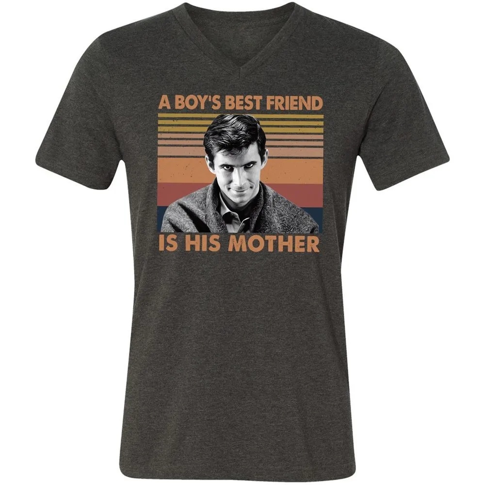 Unisex V-Neck T-Shirt - YYVBJWYT - Dark Grey Heather - 8