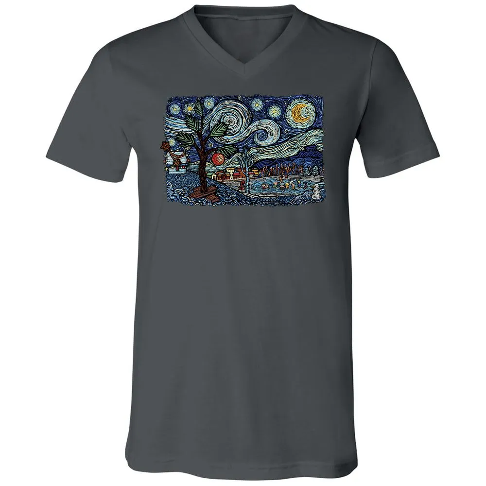 Unisex V-Neck T-Shirt - 9PCYSMEE - Asphalt - 12