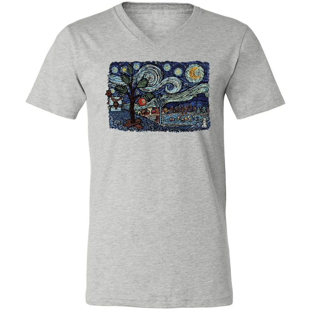 Unisex V-Neck T-Shirt - 9PCYSMEE - Athletic Heather - 7