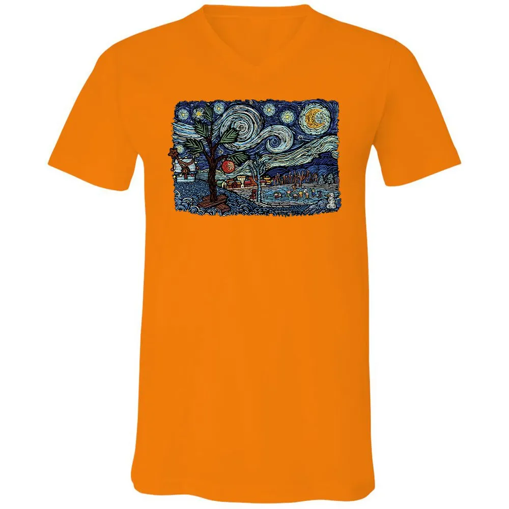 Unisex V-Neck T-Shirt - 9PCYSMEE - Orange - 11