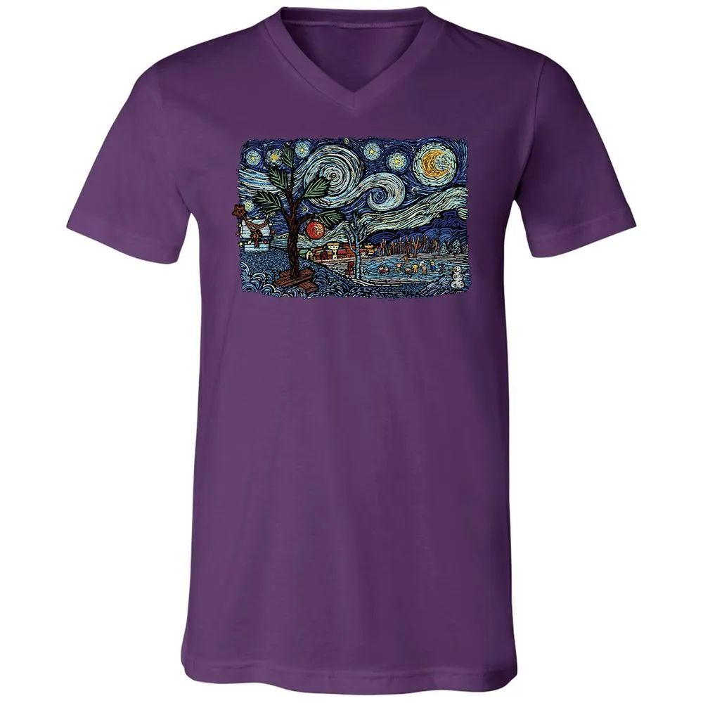 Unisex V-Neck T-Shirt - 9PCYSMEE - Team Purple - 9