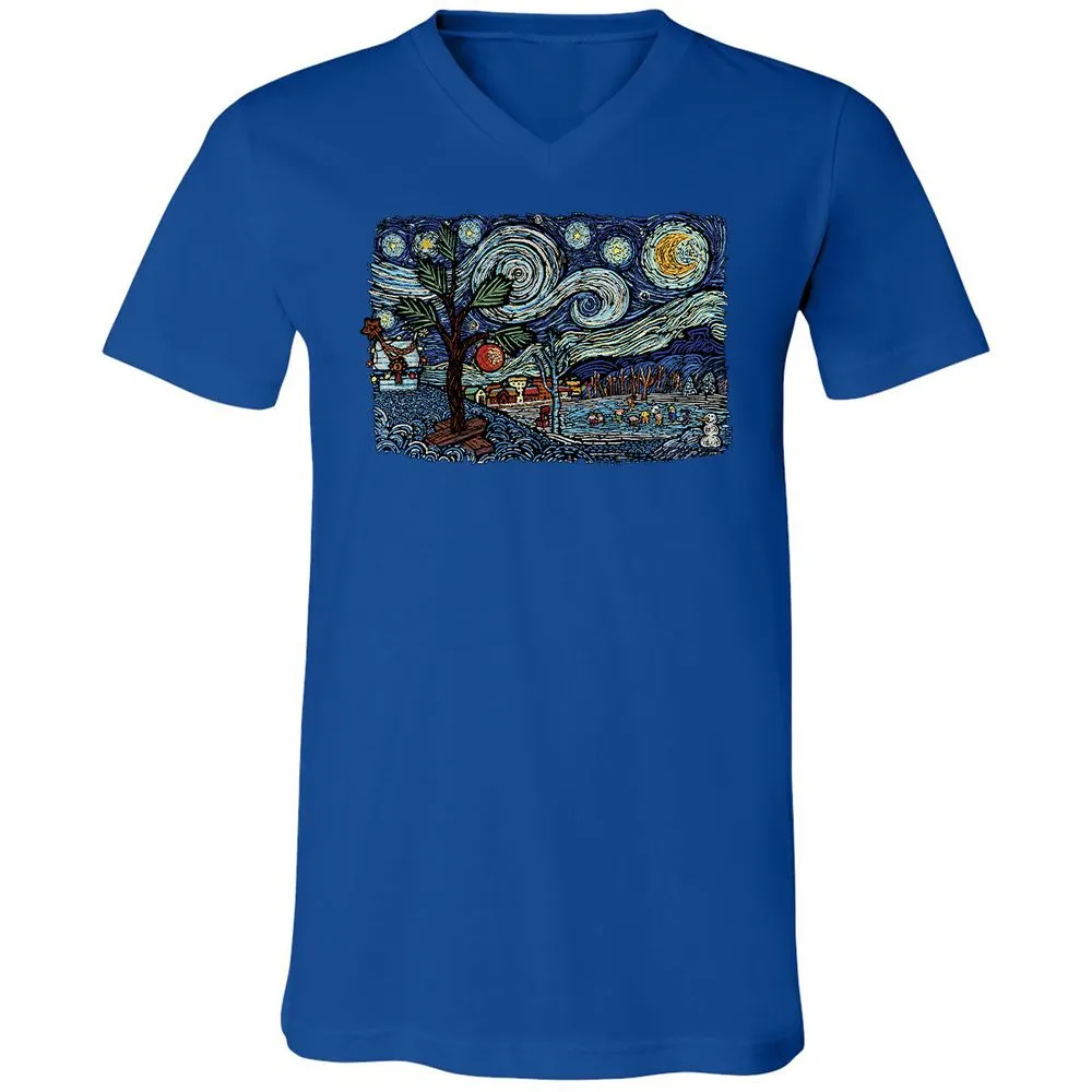 Unisex V-Neck T-Shirt - 9PCYSMEE - True Royal - 4