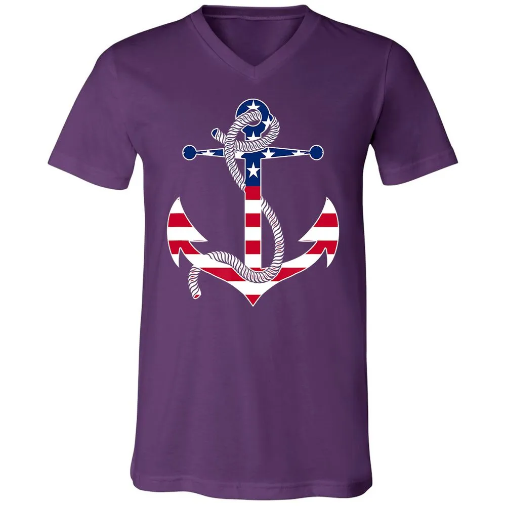 Unisex V-Neck T-Shirt - 828YVZWA - Team Purple - 9