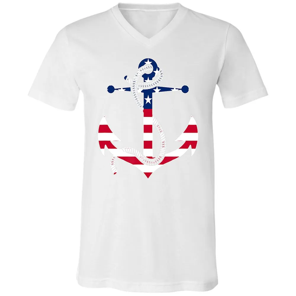 Unisex V-Neck T-Shirt - 828YVZWA - White - 5