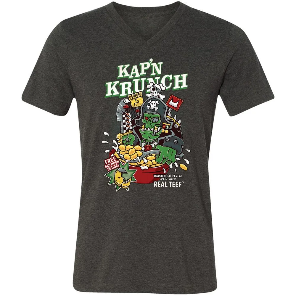 Unisex V-Neck T-Shirt - JVGDL8S1 - Dark Grey Heather - 8