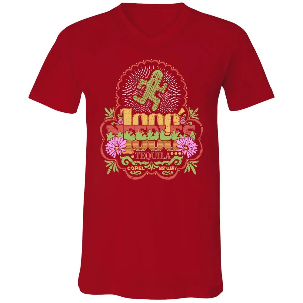 Unisex V-Neck T-Shirt - P3GC83UP - Red - 3