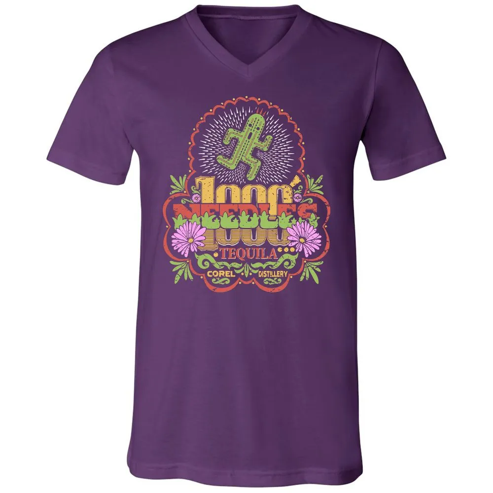 Unisex V-Neck T-Shirt - P3GC83UP - Team Purple - 9